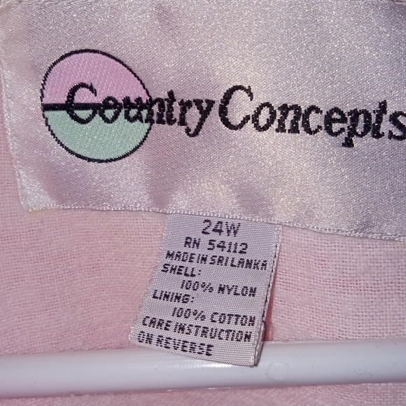 🌺VINTAGE 90'S HOT PINK WINDBREAKER PLUS SIZE 24W WOMEN'S JACKET - Picture 5 of 10